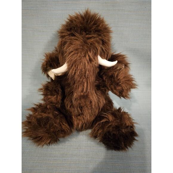 Dan Dee Woolly MAMMOTH Plush Stuffed Animal Sitting Down 13" Corduroy Ears - Picture 1 of 6
